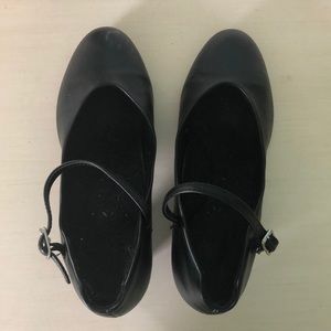 black capezio character shoes